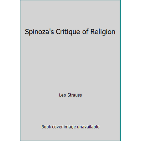 Spinoza's Critique of Religion [Paperback - Used]