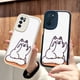 thumbnail image 1 of Destaca del resto con la moderna funda plateada mate de doble capa con diseño de dibujos animados para iPhone 15 Pro Max 14 13 12 Pro 11., 1 of 4