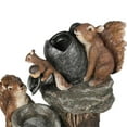 thumbnail image 5 of Tabletop Fountain, 5.9" Farmhouse Squirrel Outdoor Fountain, 3 Tiered Cascading Water Fountain for Outside Garden Decor - Table Top Water Fountain Outdoor, Rustic Waterfall for Backyard Patio Yard, 5 of 9
