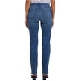 thumbnail image 2 of NYDJ womens  Marilyn Missionblue Straight Leg Jean, 6, 2 of 3