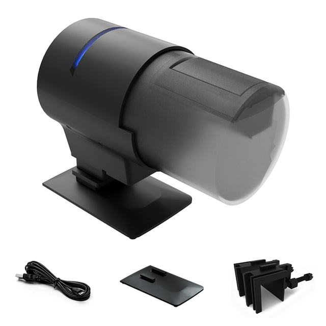 TFixol WiFi-Enabled Automatic Fish Feeder with 210ML Capacity, Remote APP Control, Adjustable Feed Output, and 7° Tilt Design for Efficient Feeding, Suitable for Various Fish Food Types and Multiple