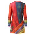 thumbnail image 5 of Robes pour Femmes Mode Décontractée Manches Longues Imprimé Col Rond Robe de Soirée Quotidienne, 5 of 5