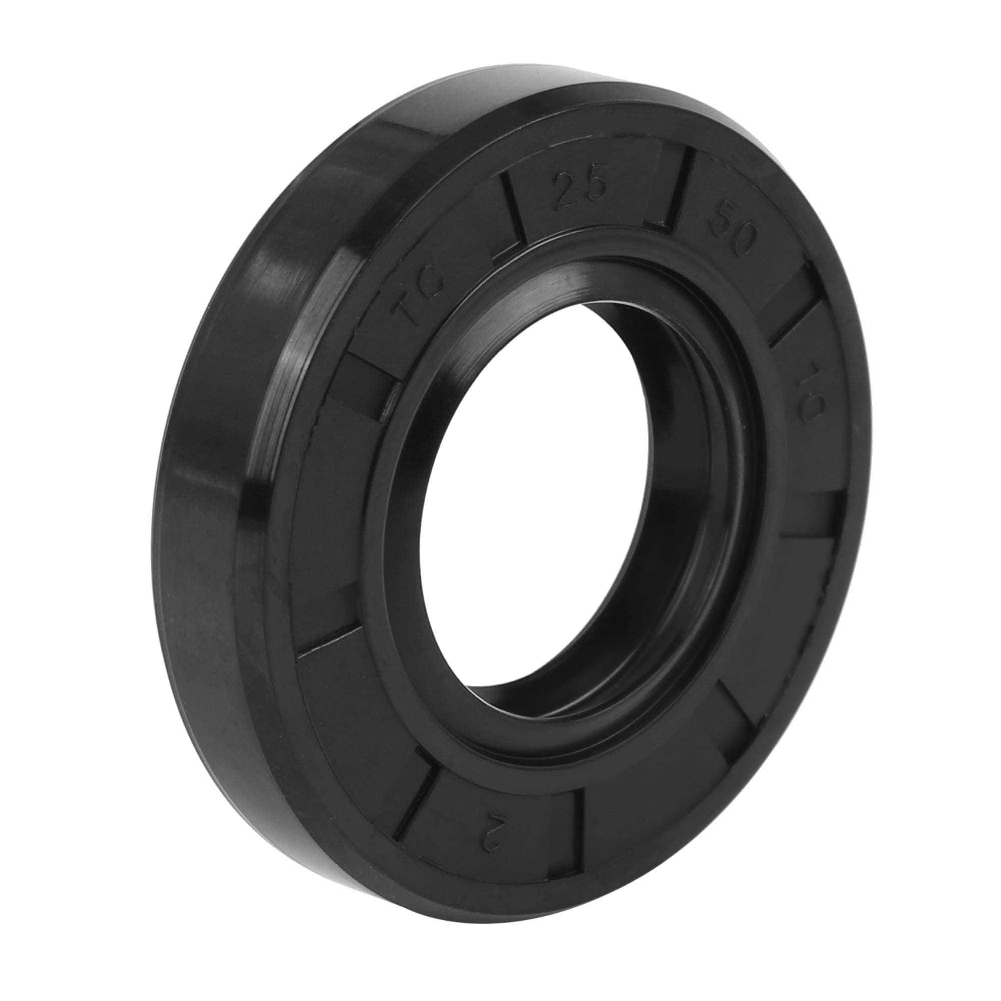25mm x 50mm x 10mm Rubber Black Double Lip TC Oil Shaft Seal for Car