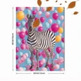 thumbnail image 3 of Qisvanset Balloon Zebra Canvas Print 12x16 Inch Nursery Decor, 3 of 8