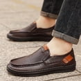 thumbnail image 3 of Men's Slip On Loafers, Hand Stitched Casual Driving Shoes for Daily Business Walking, 3 of 3