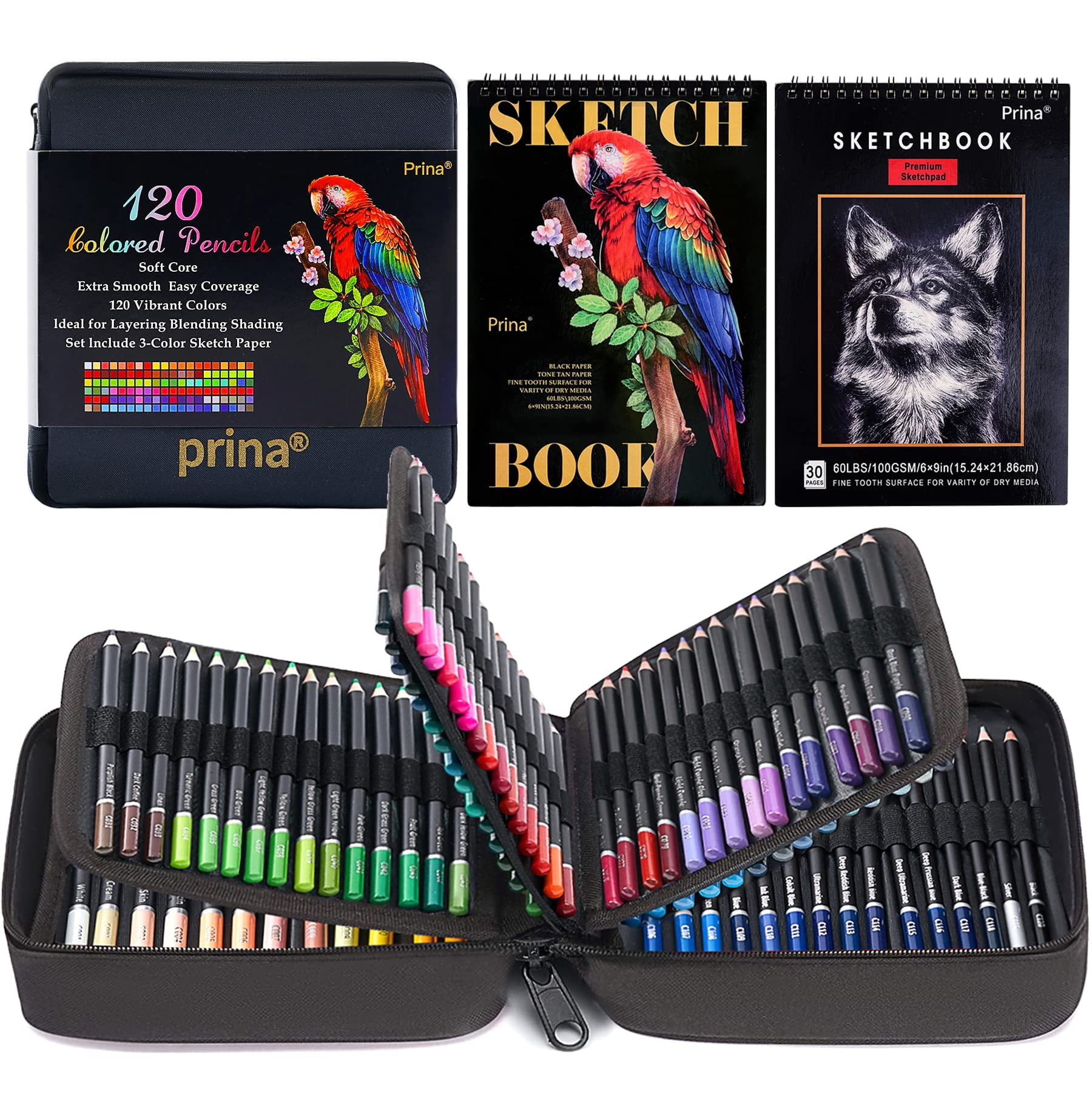 MARKART 120 Count Colored Pencils for Adult Coloring Books, Soft Core, Ideal for Drawing Blending Shading, Color Pencils Set Gift for Adults Kids
