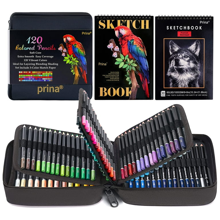 Castle Art Supplies 72 Premium Colored Pencils Set for Adults