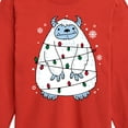 thumbnail image 3 of Instant Message - Yeti Lights Christmas - Toddler & Youth Long Sleeve Graphic T-Shirt, 3 of 6