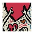 thumbnail image 4 of Acheng Love Heart Pop Art Square Table Cover 100% Polyester Fiber 40*40, 4 of 8