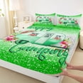 thumbnail image 3 of Homewish Camper Car Rv Twin Sheet Sets,Green White Twin Fitted Sheet,Outdoor Camping Adventure Flat Sheet For Girl,Breathable Home Decor,3 Pieces, 3 of 7