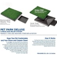 thumbnail image 3 of Grass Pad with Tray, Artificial Turf Pee Pad for Dog Potty Training, Indoor Outdoor Use, Washable Replacement Mat (3-Piece Relief System, 20'' x 30''), 3 of 7