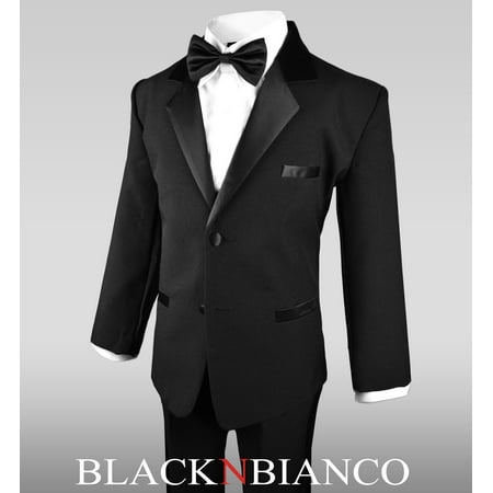 Boys Tuxedo in Black Dresswear for Big Boys - Walmart.com