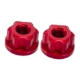 thumbnail image 3 of 2 Tuercas de Eje para Cubo de Rueda de Bicicleta, Pernos de Cubo de Rueda Delantera, Tuerca de Eje Sólida M9 Confiable, Tuerca de Eje con Brida para B Rojo, 3 of 8