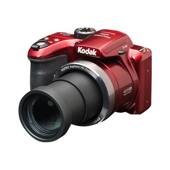 Kodak PIXPRO Astro Zoom AZ401 - Digital camera - compact - 16.15 MP - 720p / 30 fps - 40x optical zoom - red