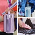 thumbnail image 4 of ROLKFUK Large Capacity Clear Mesh Pencil Pouch, Zippered Pen Case for Sch-ool Supplies, Transparent Stationery Organizer Bag, 4 of 6