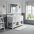 thumbnail image 3 of Water Creation Madalyn 60" Wood Double Bathroom Vanity in Pure White & Chrome, 3 of 7