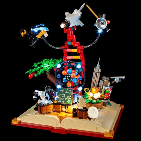 LED Light for 21355 Ideas The Evolution of STEM Building Blocks Model (Building Set NOT Included)