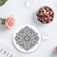 thumbnail image 4 of FMSHPON Mandala Set of 4 Round Coaster for Drinks, Absorbent Ceramic Stone Coasters Cup Mat with Cork Base for Home Kitchen Room Coffee Table Bar Decor, 4 of 6