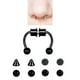 thumbnail image 3 of Piercing falso para la nariz sin perforación, piercing falso para el tabique nasal, para mujer, acero inoxidable 12x8x3mm, 3 of 7