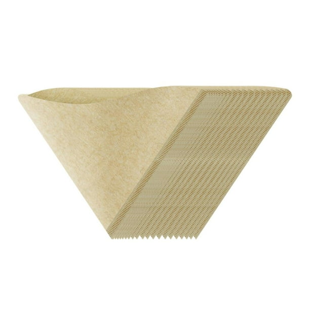 Natural Unbleached Coffee Filter Paper VShaped House Hold Paper Coffee Machine Accessories
