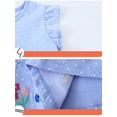 thumbnail image 4 of HWJAD Baby Girls Flutter Sleeve Princess Polk Dot Printed Dress Toddlers Spring Summer Dress Rabbit 5T, 4 of 6