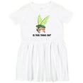 thumbnail image 3 of Inktastic Is This Thing On? Cute Cicada with Microphone Girls Toddler Dress, 3 of 5