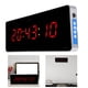 thumbnail image 1 of Nimomo Reloj - Reloj Digital LED Relojes de Pared de aleación de Aluminio para Oficina, Dormitorio Enchufe de la UE 110-240 V (3 Estilos Opcionales)(Hour+Minute+Second), 1 of 5