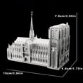 thumbnail image 5 of Notre Dame Cathedral 3D Metal Puzzle, Metal Puzzle For Children, 5 of 5
