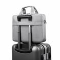 thumbnail image 3 of Bolsa para computadora portátil Estuche de transporte Maletín Tela Oxford impermeable Gran capacidad para trabajo Oficina Gris 15 pulgadas, 3 of 8