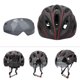 thumbnail image 5 of Casco protector de cabeza de seguridad para bicicleta de montaña y carretera unisex negro y rojo con gafas, 5 of 9