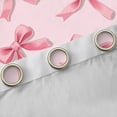 thumbnail image 4 of Manfei Teens Girls Pink Ribbon Bowtie Curtains Pack of 2 (42x84 Each),Kawaii Bow-Tie Curtains Blackout,Dreamy Princess Bedroom Curtains,Lightweight Room Decor, 4 of 6