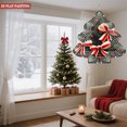 thumbnail image 2 of Metal Hanging Christmas Tree Wind Spinner - Festive Pine Branch Design with Ribbons Berries & Candy Canes for Yard & Garden Decor, 2 of 7