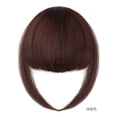 thumbnail image 1 of Nvzi Flequillo postizo - Flequillo postizo de clip para mujer, accesorio facial con borla preordenado, para uso diario, 1 pieza, 25-15 cm, flequillo postizo de aspecto natural, marrón oscuro, 1 of 5