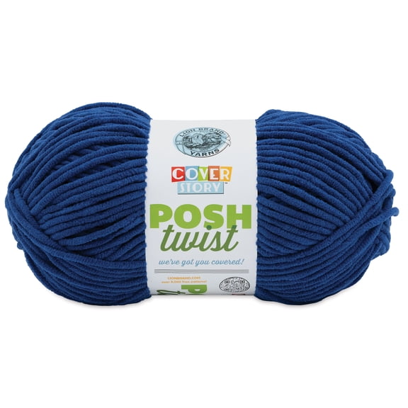 Lion Brand Cover Story Posh Twist Yarn - Blueberry, 232 yds