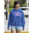 thumbnail image 2 of Modern Style Violet Nature Hoodie Women -Image by Shutterstock, Female Large, 2 of 4