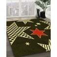 thumbnail image 3 of Ahgly Company Machine Washable Indoor Rectangle Transitional Black Brown Area Rugs, 7' x 9', 3 of 7