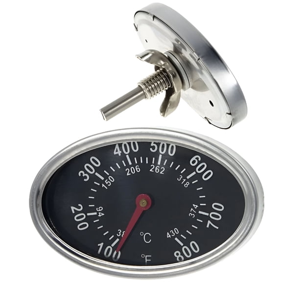 HIBIBUD Grill Thermometer Oval For All BBQ Gas Grills
