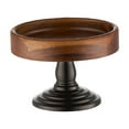 thumbnail image 5 of deevoka Wood Cake en Serving Tray Cake Display Stand for Party Home Wedding S, 5 of 9