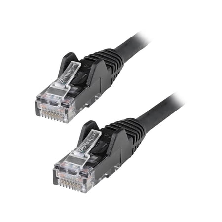 StarTech 20ft (6m) CAT6 Ethernet Cable - LSZH (Low Smoke Zero Halogen) - 10 Gigabit 250Mhz 100W PoE RJ45 UTP Network Patch Cord Snagless w/Strain Relief - Black CAT 6  ETL Verified (N6LPATCH20BK) price history on PriceWatchPro