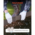 thumbnail image 5 of VEVOR Steel Landscape Edging, 5 Packs 39 x 3 in Rust-Resistant Metal Landscape Edging, Bendable Garden Edging Border, Heavy Duty Lawn Edging, Easy-to-Install, Flower Bed Yard Pathway Divider Brown, 5 of 9