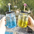 thumbnail image 3 of Visland Silicone Flower Straw Cap 10mm Diameter Cute Straw Topper Dust-Proof Drinking Straw Covers Cap Reusable Straw Tips Lids Gift for Party Decor, 3 of 8