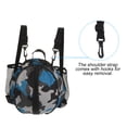 thumbnail image 3 of Uxcell Basketball Bag Football Ball Backpack with 2 Shoulder Straps, 2 Side Mesh Pockets, Camo  Blue, 3 of 6