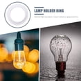 thumbnail image 4 of Toyvian 10Pcs Lamp Holder Circle Lamp Accessories Plastic White for Home Installation, 4 of 8