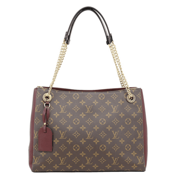 Pre-Owned Louis Vuitton Surene MM Monogram Canvas Shoulder Bag Bordeaux