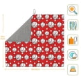 thumbnail image 3 of Xecao Cute Baseball Print Dish Drying Mat for Kitchen Counter,Absorbent Coffee Bar Mat, Dish Drainer Rack Mats,Dining Room Decoration, 3 of 8