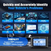 XTOOL D7S Bidirectional Scan Tool AI-Assisted OBD2 Scanner Diagnostic Tool with ECU Cod-ing, All System Car Scanner, 39+ Resets, FCA, Crankshaft Relearn