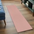 thumbnail image 4 of Pink Pure Color Area Rugs Collection 2'x6', Aesthetics Contemporary Luxury Non Slip Indoor Rectangle Throw Runner Rug Floor Mat Carpet for Living Room Dining Table Bedroom Nursery, 4 of 9