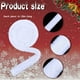 thumbnail image 3 of Adorno Navideño De Cinta Blanca Con Pelo Sintético, Rollo De Pelo Artificial A Rayas, Guirnalda Para Árbol De Navidad, Decoración Navideña Con Cinta Blanca Para Adornos De Árbol De Navidad Y Coronas., 3 of 8