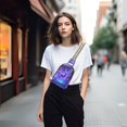 thumbnail image 6 of Stylish Leather Crossbody Bag 8.46x5.9x2.16In Easy To Carry Multi-Purpose Travel Hiking Shopping Fashion Bag Purple Deer, 6 of 7