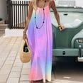 thumbnail image 2 of Elvqul Womens Maxi Dress Flowy Summer Dress Pullover Tunic Scoop Neck Beach Floral Sleeveless Dress for Women, Sizes S-5X, 2 of 9